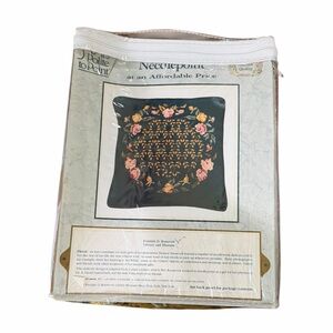 Vintage 80s Needlepoint Pillow Kit
